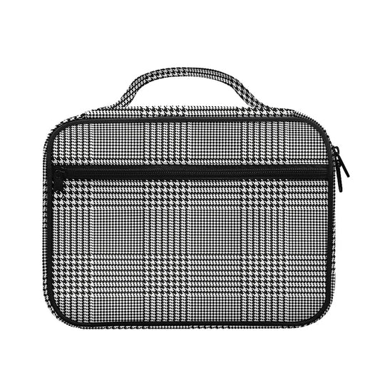 Black And White Glen Plaid Print Briefcase Bible Bag