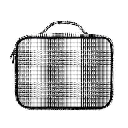 Black And White Glen Plaid Print Briefcase Bible Bag