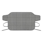 Black And White Glen Plaid Print Car Windshield Snow Cover