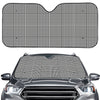 Black And White Glen Plaid Print Car Windshield Sun Shade