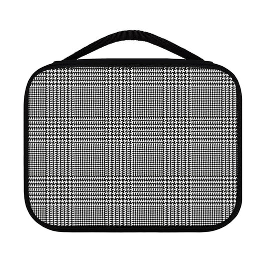 Black And White Glen Plaid Print Classic Bible Case
