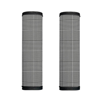 Black And White Glen Plaid Print Handle Covers
