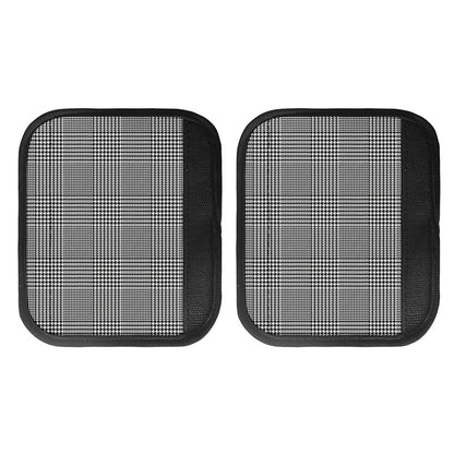 Black And White Glen Plaid Print Handle Covers
