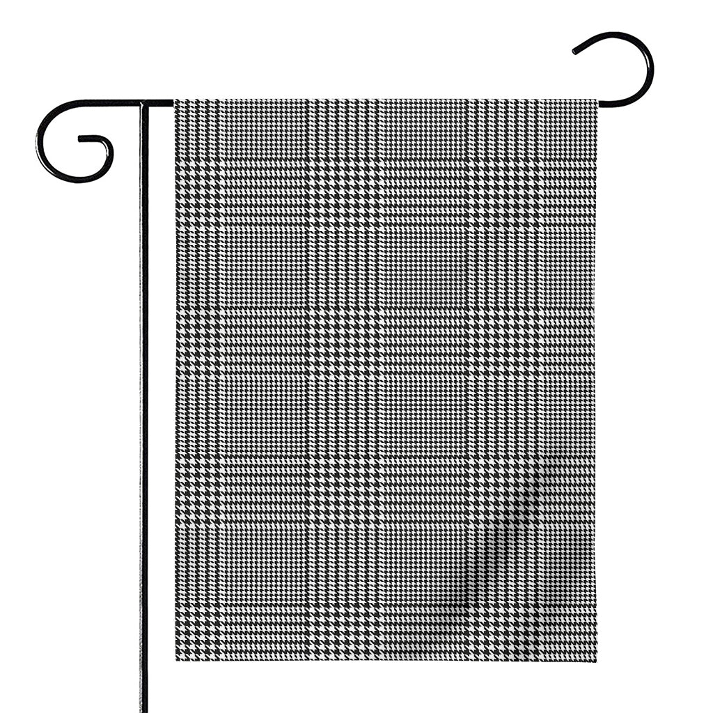 Black And White Glen Plaid Print House Flag