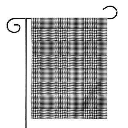 Black And White Glen Plaid Print House Flag