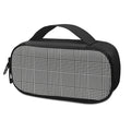 Black And White Glen Plaid Print Portable Cooler Travel Case