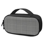 Black And White Glen Plaid Print Insulin Cooler Travel Case