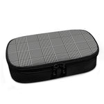 Black And White Glen Plaid Print Insulin Cooler Travel Case