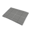 Black And White Glen Plaid Print Pet Cooling Mat Cover