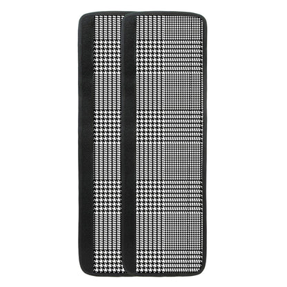 Black And White Glen Plaid Print Refrigerator Handle Covers