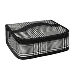 Black And White Glen Plaid Print Small Lunch Bag