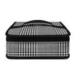 Black And White Glen Plaid Print Small Lunch Bag