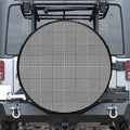 Black And White Glen Plaid Print Tire Cover