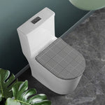 Black And White Glen Plaid Print Toilet Lid Cover