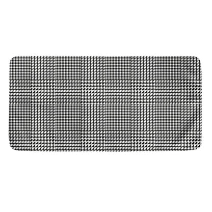 Black And White Glen Plaid Print Towel