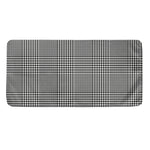 Black And White Glen Plaid Print Towel