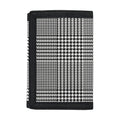 Black And White Glen Plaid Print Trifold Wallet
