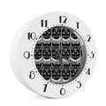 Black And White Gothic Wiccan Cat Print Alarm Clock