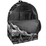 Black And White Gothic Wiccan Cat Print Backpack
