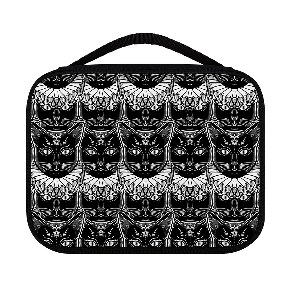 Black And White Gothic Wiccan Cat Print Classic Bible Case