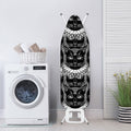 Black And White Gothic Wiccan Cat Print Ironing Board Cover
