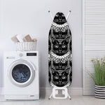 Black And White Gothic Wiccan Cat Print Ironing Board Cover