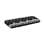 Black And White Gothic Wiccan Cat Print Piano Keyboard Cover