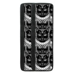 Black And White Gothic Wiccan Cat Print Refrigerator Handle Covers