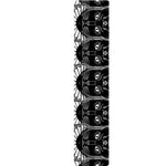 Black And White Gothic Wiccan Cat Print Table Runner