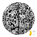 Black And White Graffiti Pattern Print Basketball