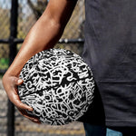 Black And White Graffiti Pattern Print Basketball