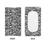 Black And White Graffiti Pattern Print Changing Pad Cover