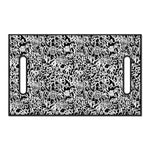 Black And White Graffiti Pattern Print Golf Cart Seat Cover