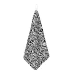 Black And White Graffiti Pattern Print Hand Towel