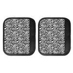 Black And White Graffiti Pattern Print Handle Covers