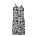 Black And White Graffiti Pattern Print Jersey Midi Cami Dress