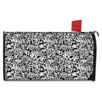 Black And White Graffiti Pattern Print Mailbox Cover