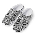 Black And White Graffiti Pattern Print Mesh Casual Shoes