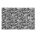 Black And White Graffiti Pattern Print Placemat