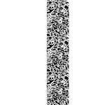 Black And White Graffiti Pattern Print Table Runner