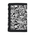 Black And White Graffiti Pattern Print Trifold Wallet