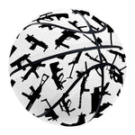 Black And White Guns Pattern Print Basketball