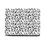 Black And White Guns Pattern Print Bifold Wallet