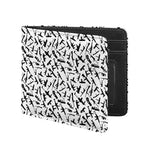 Black And White Guns Pattern Print Bifold Wallet