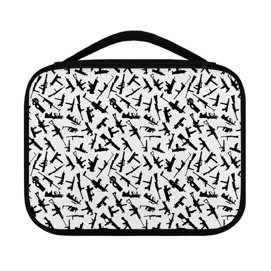 Black And White Guns Pattern Print Classic Bible Case