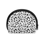 Black And White Guns Pattern Print Coin Purse