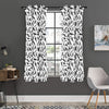 Black And White Guns Pattern Print Curtain