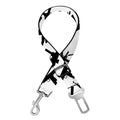 Black And White Guns Pattern Print Dog Seat Belt