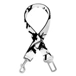 Black And White Guns Pattern Print Dog Seat Belt