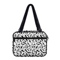 Black And White Guns Pattern Print Double Strap Bible Bag